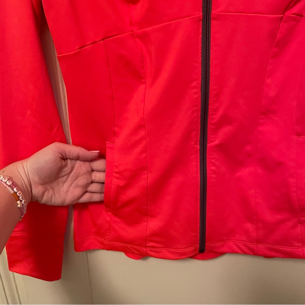 Under Armour Women's UA Meridian Jacket - bright coral orange - size Medium - Picture 5 of 11